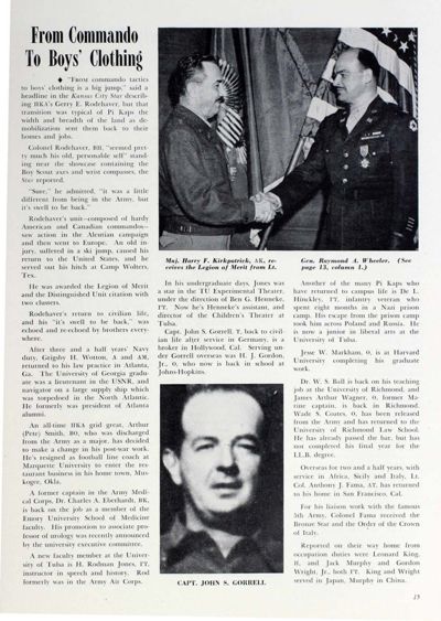 Kirkpatrick And Wheeler Photograph, April 1946